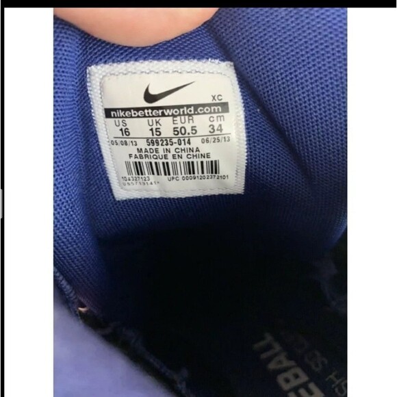 Nike Huarache Cleats Spike Baseball 599235-014 Blue Men’s 16 main image 2